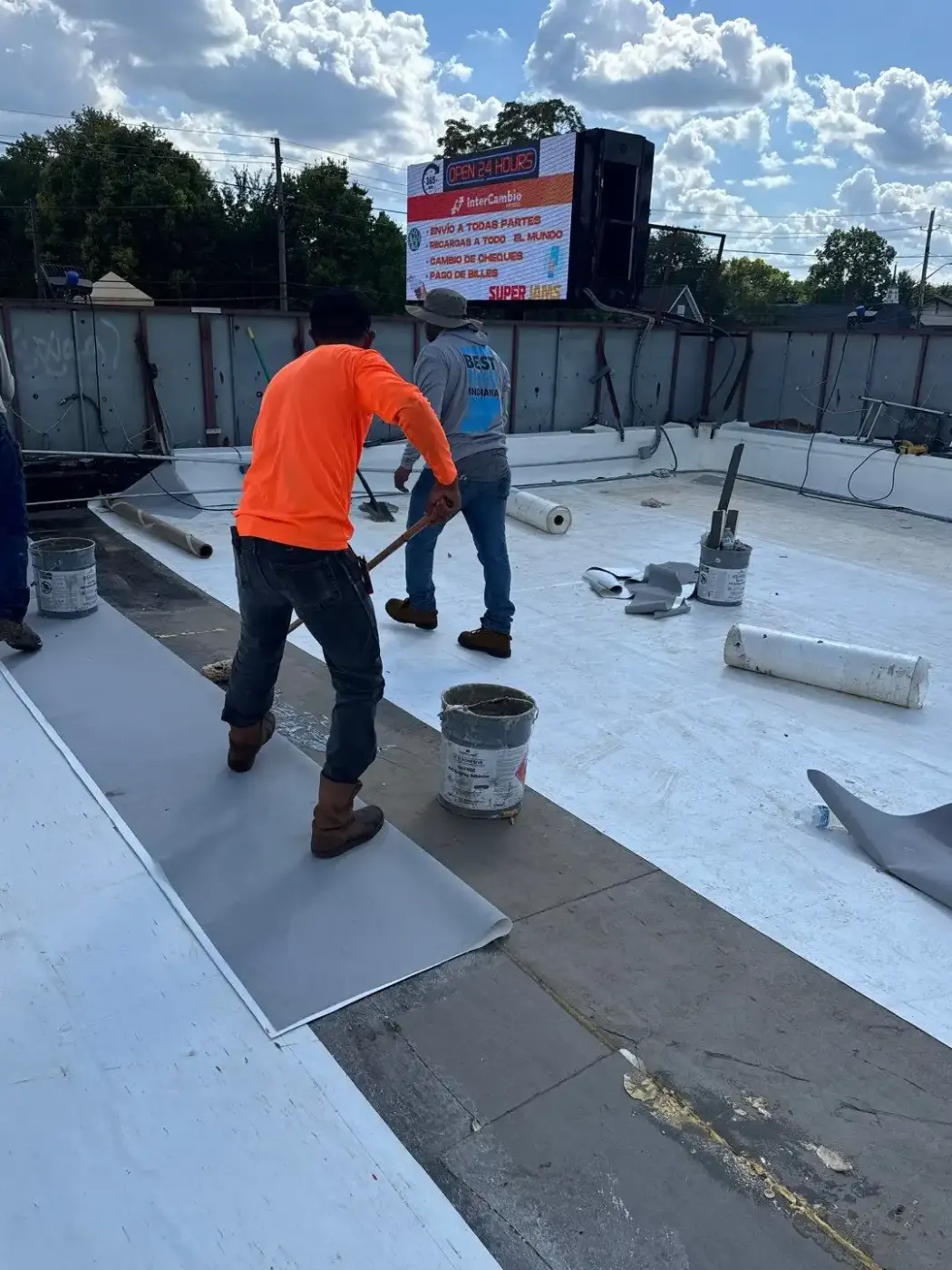 Flashing and seam work in Kendallville